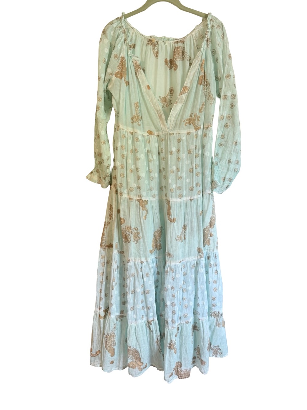 Dolma Pamo Tiered Maxi Dress Mint Green